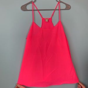 J. Crew Neon Pink size 8 Tanktop. EUC